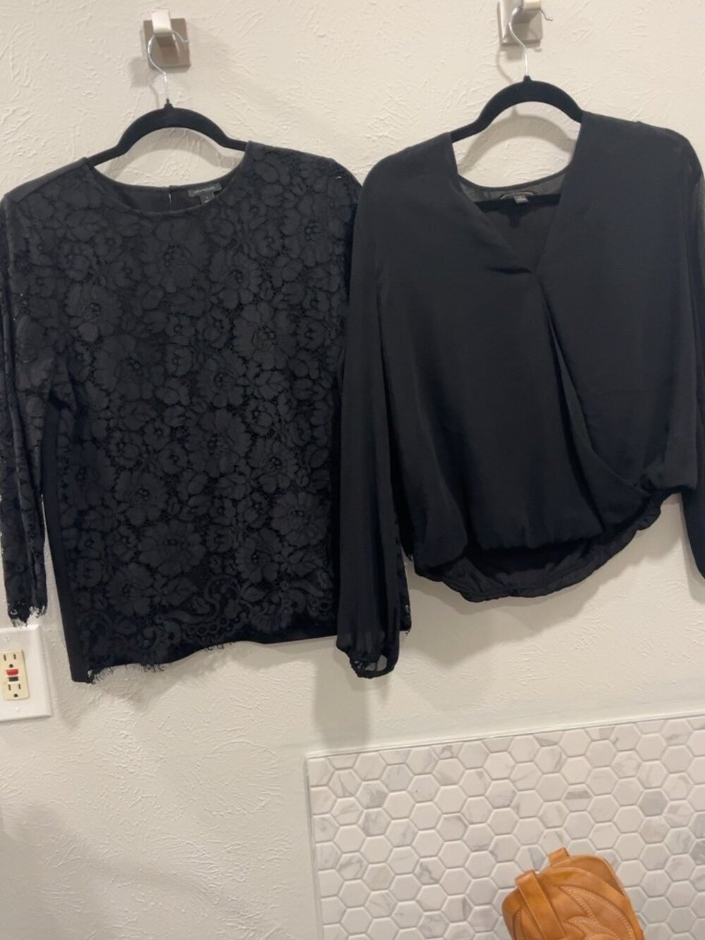 2 Black Blouse Bundle S | Ann Taylor + Banana Republic